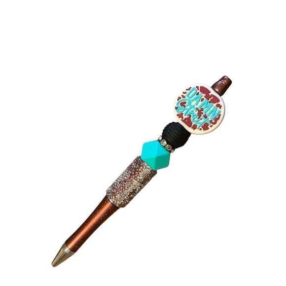 ￼Damn Straight Beaded pen‎ - Picture 1 of 2